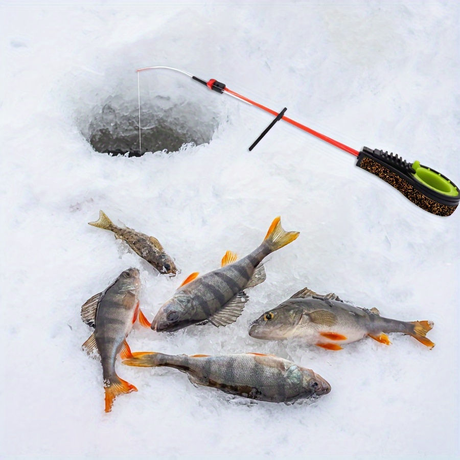 Ftk Portable Detachable Winter Ice Fishing Rod Reel - Temu Canada