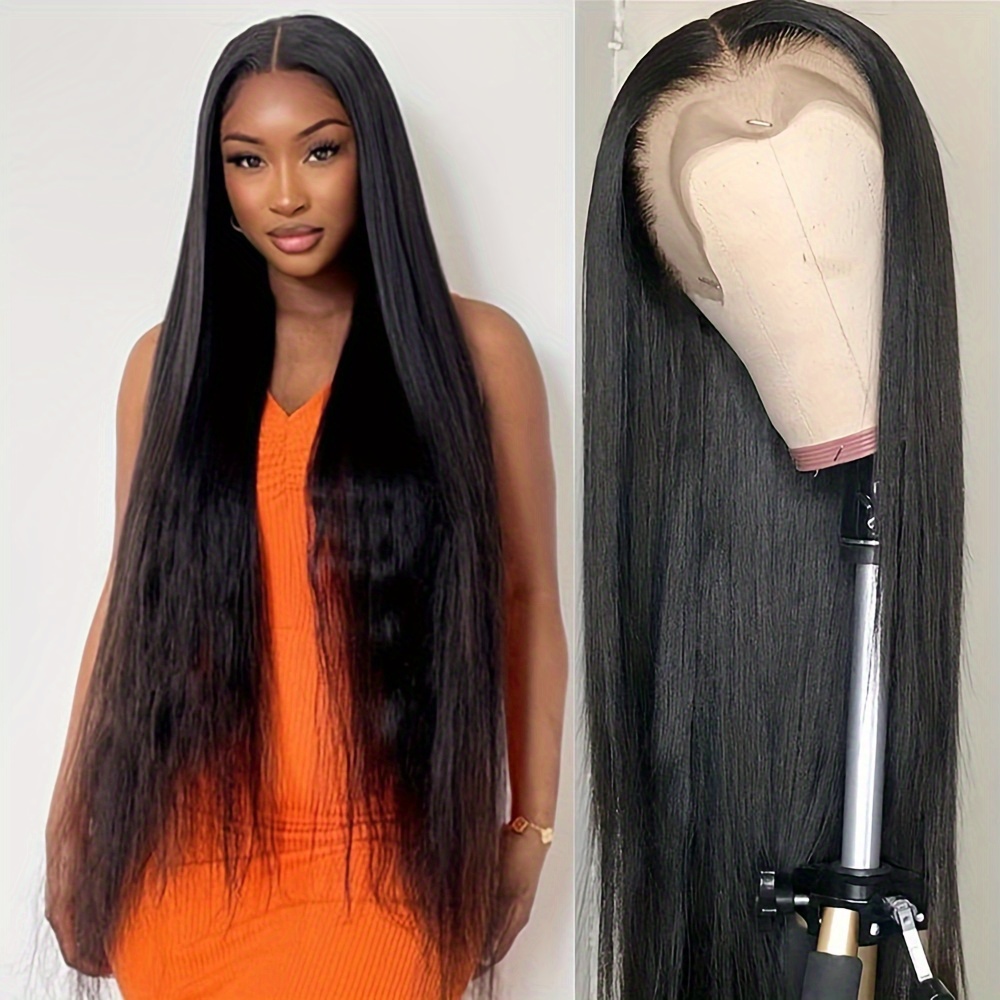 Straight Lace Front Human Hair Wigs For Black Women Pre Plucked With  Natural Hairline 180% Density 10A Brazilian Hair 13x6 Lace Frontal Human  Hair