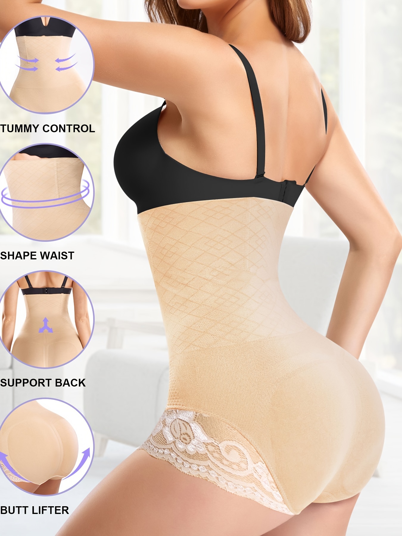 Faja High-Waisted Buttoned Shaping Shorts Butt Lifter Underwear For Women  Shapewear Panty Slimming Sheath Flat Belly Invisible