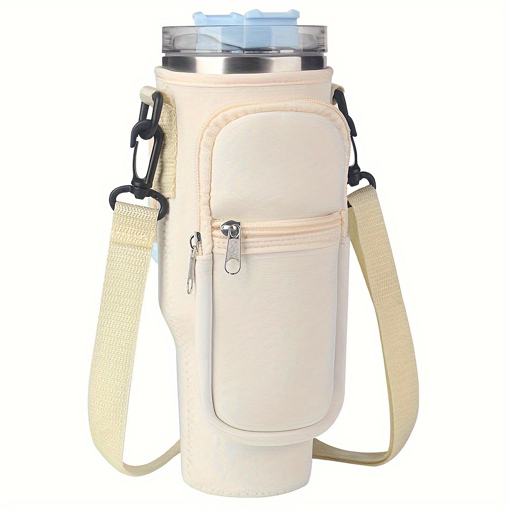 Water Bottle Carrier Bag Phone Pocket Stanley Tumbler Handle - Temu
