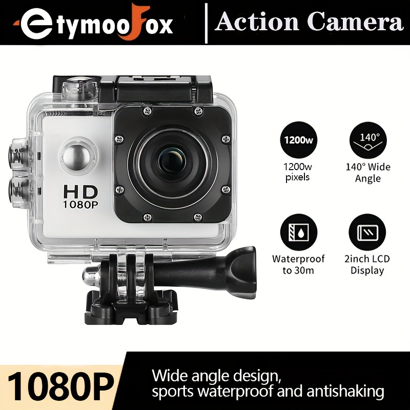 Caméra Sport Étanche 30 M Caméra D'action Waterproof Full Hd 1080p