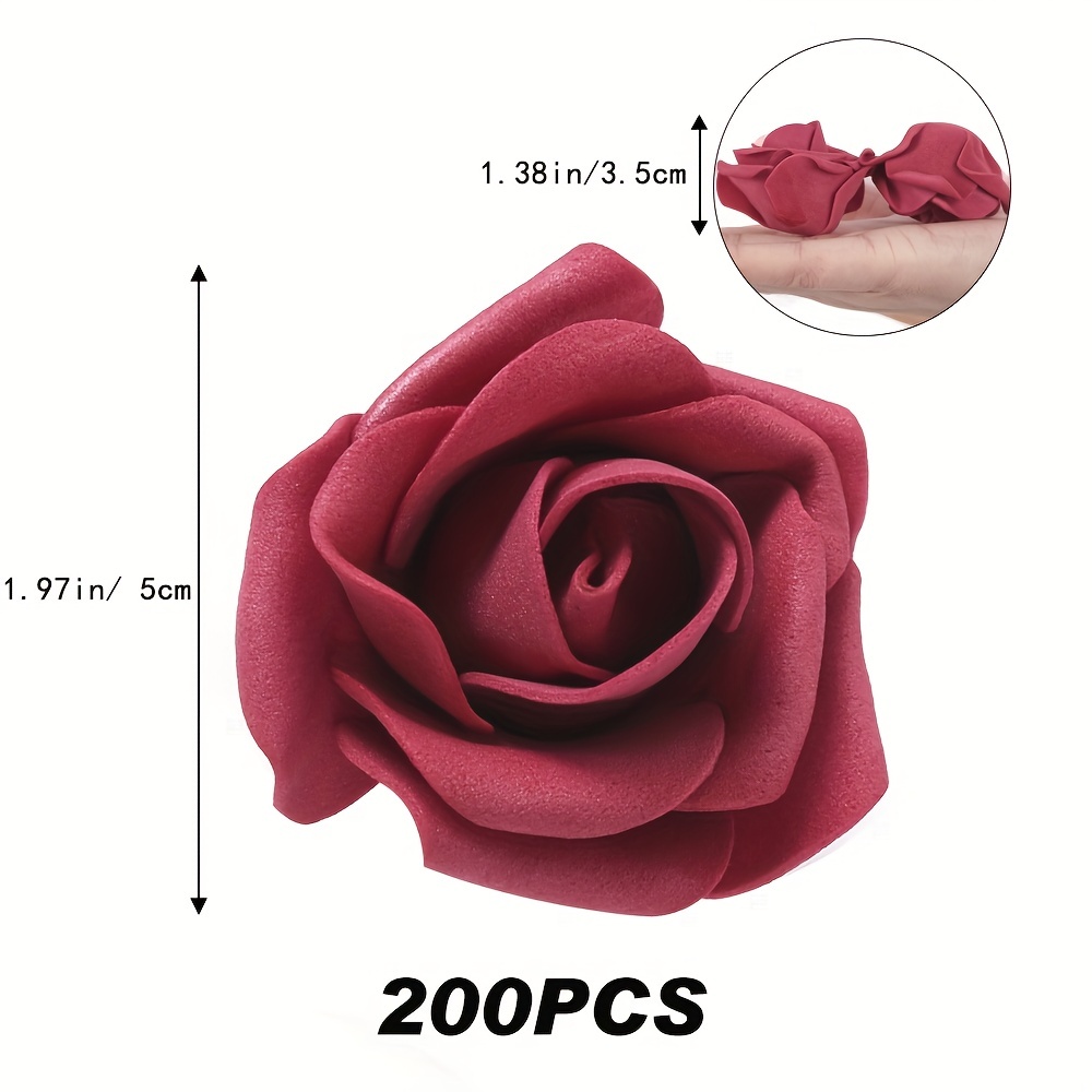 Artificial Foam Glitter Roses, Single Simulation, Cartoon Flower, Wedding  Decoration, Gifts, 7 Colors, 360Pcs - AliExpress