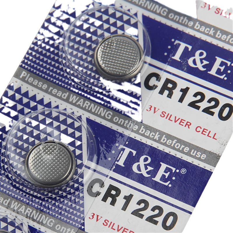 Cuanen Cr1220 3v Battery 40mah Non Rechargeable Cr1220 Button Cell  Batteries For Toy Thermometer Watch Remote, High Capacity Cr1220 Cr2016  Cr2025 Cr2032 Non, Round Mini Cr1632 High Temperature Cr2450 Lithium,  Lithium Ion
