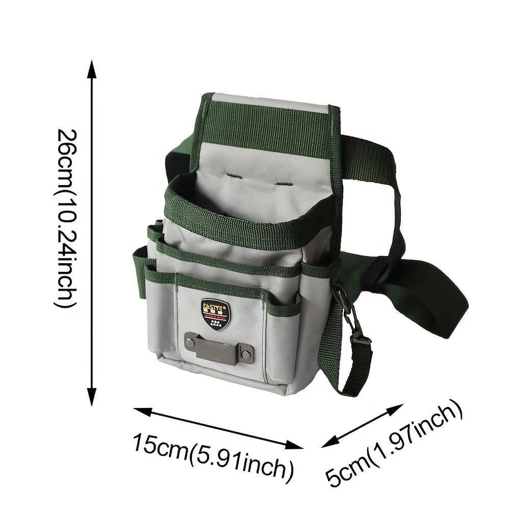 1 sacoche à outils portable de grande capacité, sac de rangement  multifonctionnel, poche à outils, ceinture de poche, organisateur d'outils