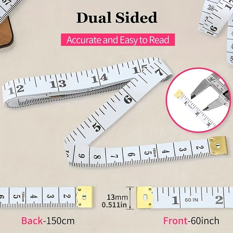 Soft Sewing Tape Measure Double Scale Body Flexible Ruler For Body