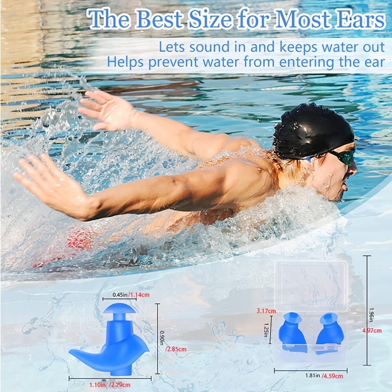 Soft Waterproof Silicone Swimming Earplugs Silicone Spiral - Temu