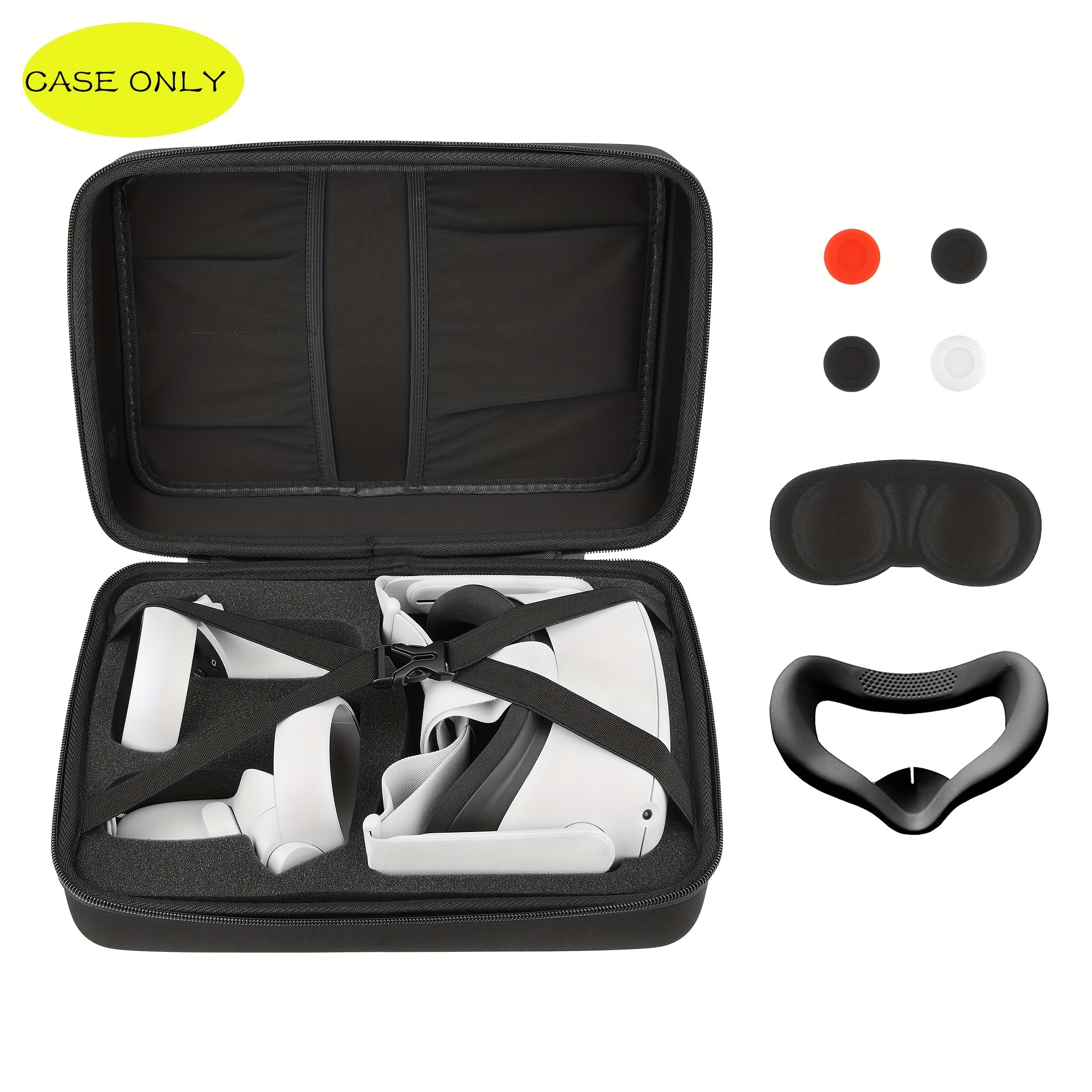  sarlar Travel Carrying Case Compatible with Meta Quest3/Quest 2/Vision  Pro, Generic Hard Large Space Accessories Case for KIWI Design/BOBOVR and  all Elite Head Strap with Battery : Video Games