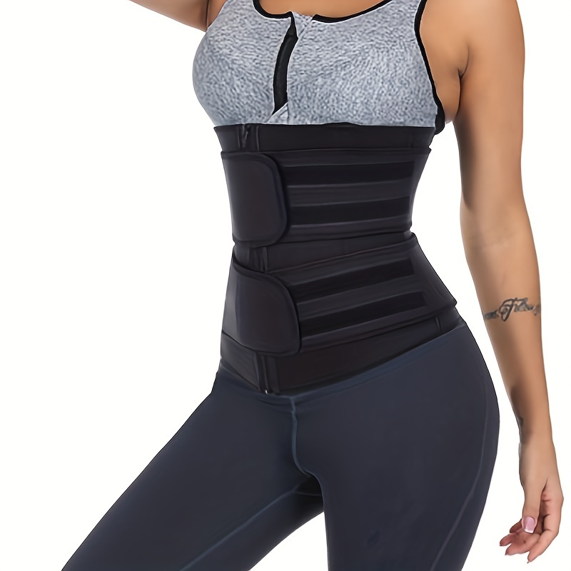 Shape Your Figure Instantly: Women's 2-in-1 Body Shaper Corset With Tummy  Control & Zip-up Fitness Workout Waist Trainer With Straps