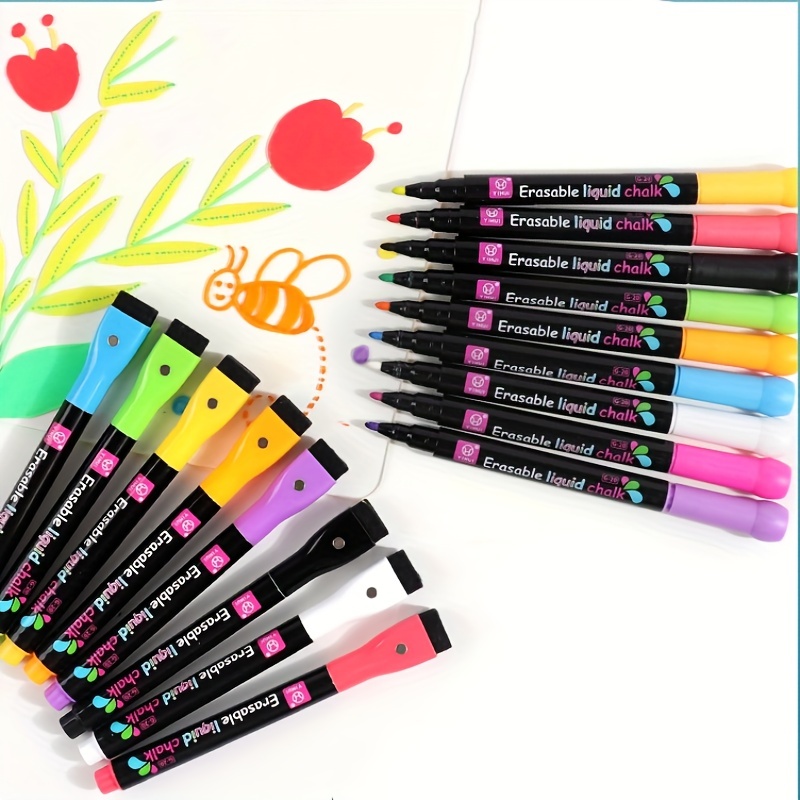 Double headed Erasable Fluorescent Pens Marking Pens Colored - Temu