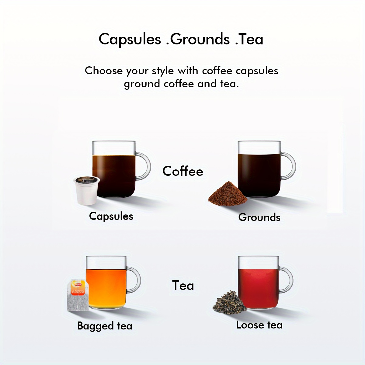Capsules de thé et dosettes de thé
