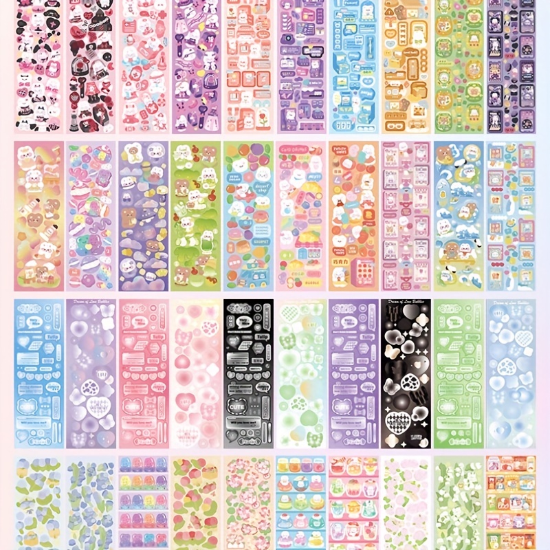 10pcs Kawaii Kpop Toploader Deco Stickers - Various Cute Cartoon