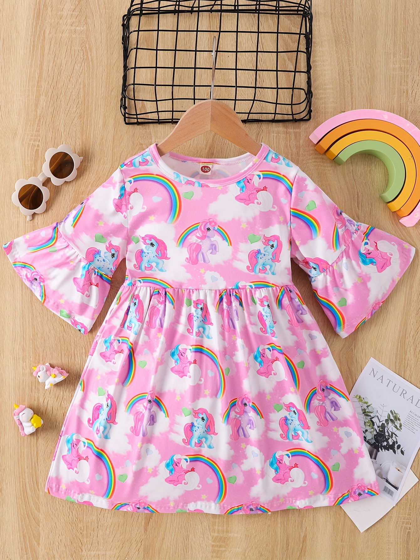 Unicorn print shop dress ladies