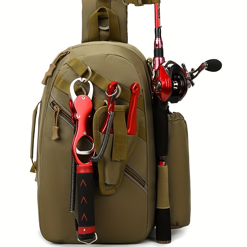 Fishing Tackle Storage Bag Waterproof Fishing Sling Backpack