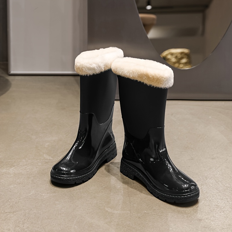 Botas de Seguridad Hombre Botas de Nieve para Mujer Botas Cortas al Tobillo  de Invierno Calzado Impermeable Zapatos cálidos Botas de Nieve niño (Black,  36) : : Moda