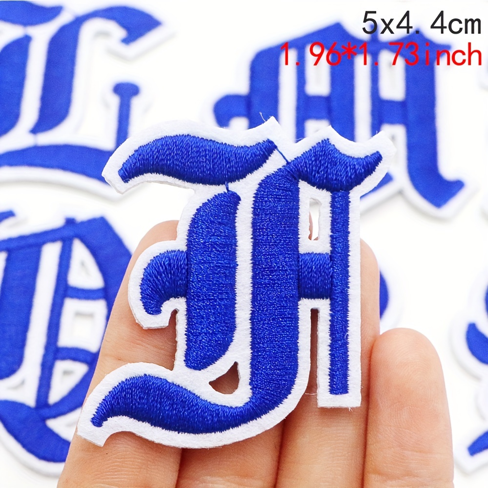Gothic Alphabet Number Letter Embroidery Patches Iron On - Temu