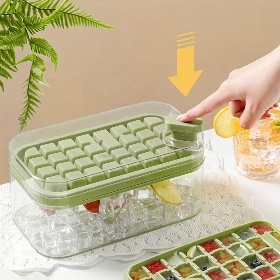 Ice Cube Trays With Lids, Ice Cube Mold, Refrigerator Freezer Ice Maker,  Kitchen Accessories, Kitchen Supplies - Temu