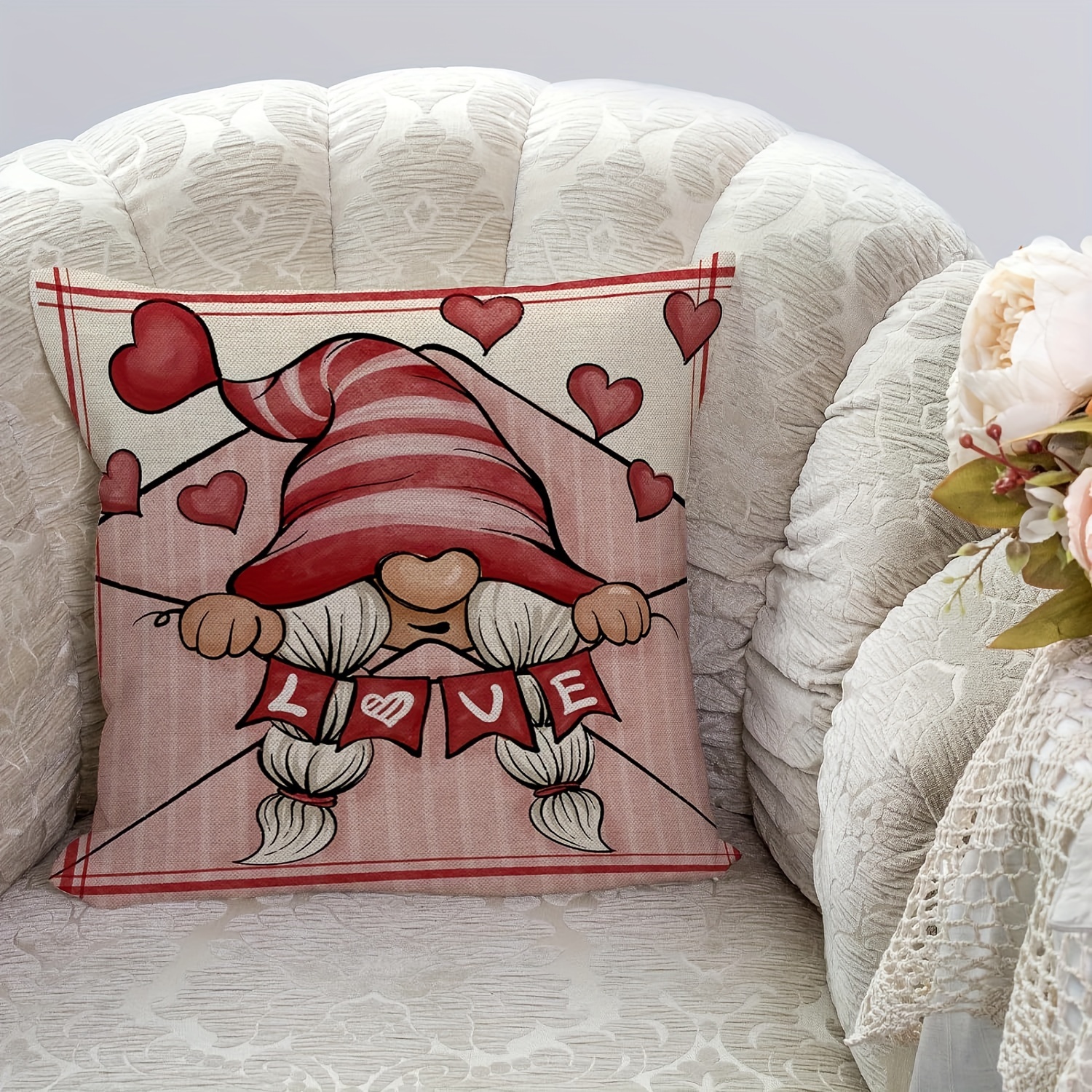 valentine's day pillowcase pink goblin doll pillowcase Temu