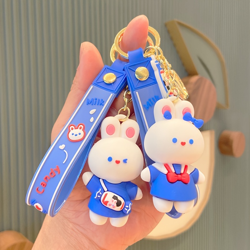 Cherry Bunny Rabbit Keychain Fashion Cute Cartoon Animal Bag Key Chain  Keyring Ornament Bag Purse Charm - Temu Belgium