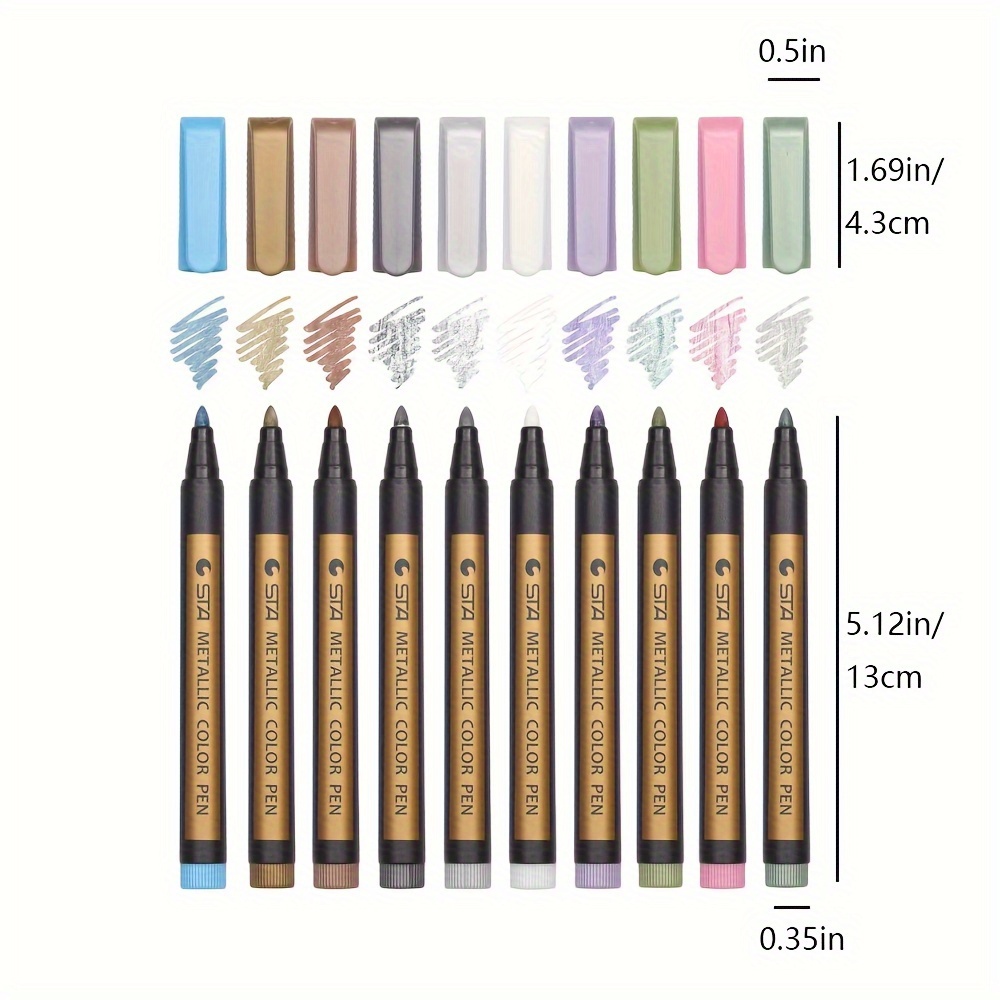 Metallic Paint Markers Pens Set: 20 Colors Paint Pen Craft Markers for Art  Rock Painting, Photo Albums, Scrapbooking, Black Paper, Mug, Wood, Easter  Eggs Painting, Drawing & Art Supplies for Adults