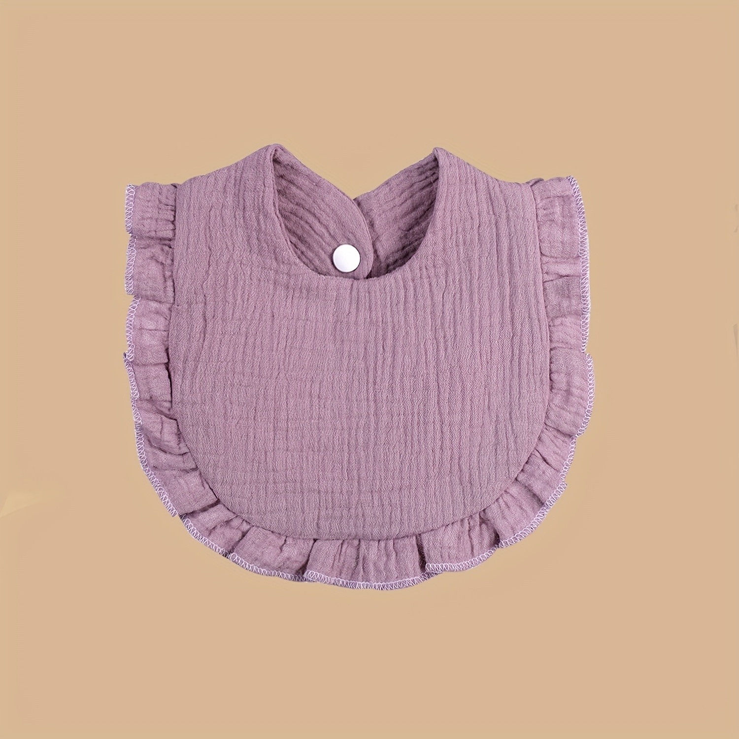 Baby Soft Towel with Lace Edge Muslin Bib