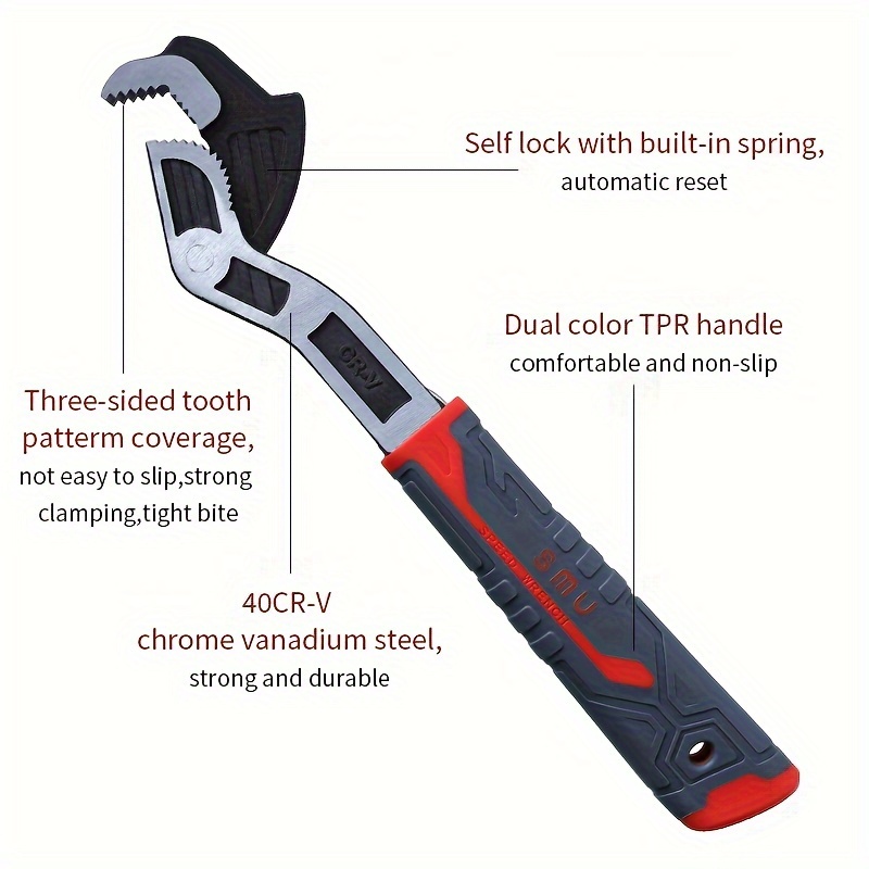 Jeyaic jeyaic adjustable wrench quick multi-function spanner power