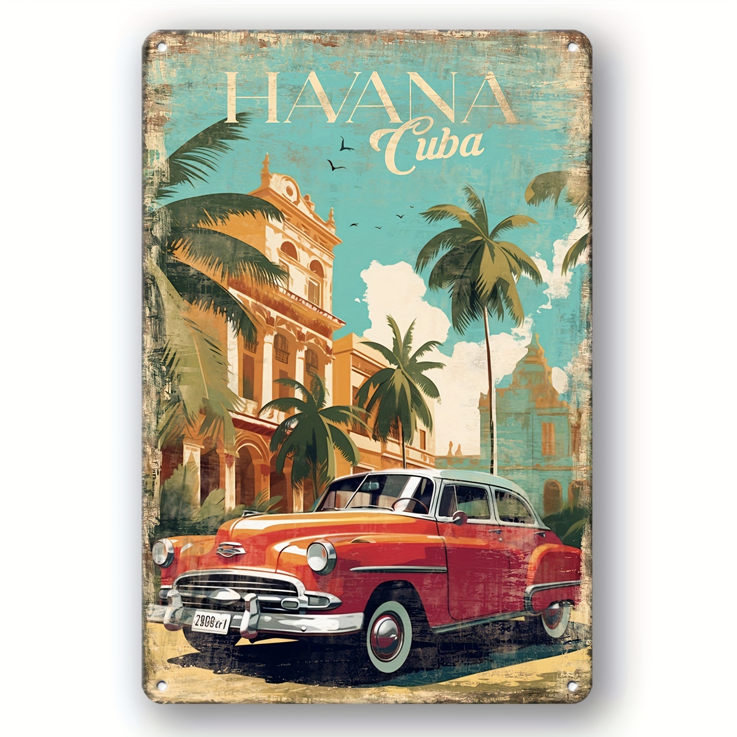 1 Pezzo Decorazioni Targhe In Metallo Vintage Havana Cuba - Temu Italy