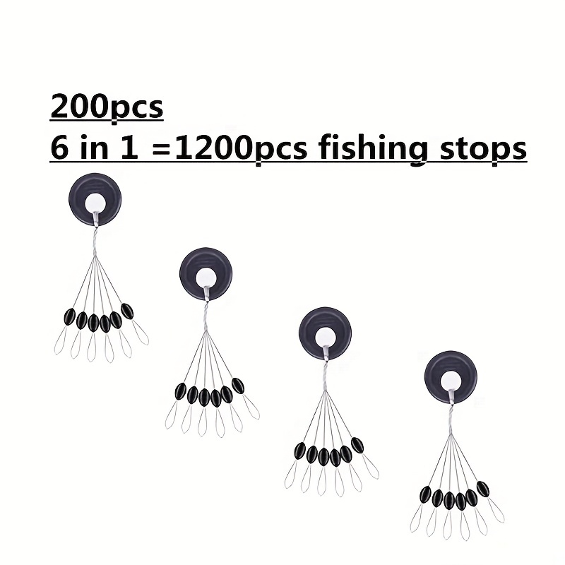 Black Rubber Oval Stopper Fishing Bobber Float S Sizes Easy - Temu