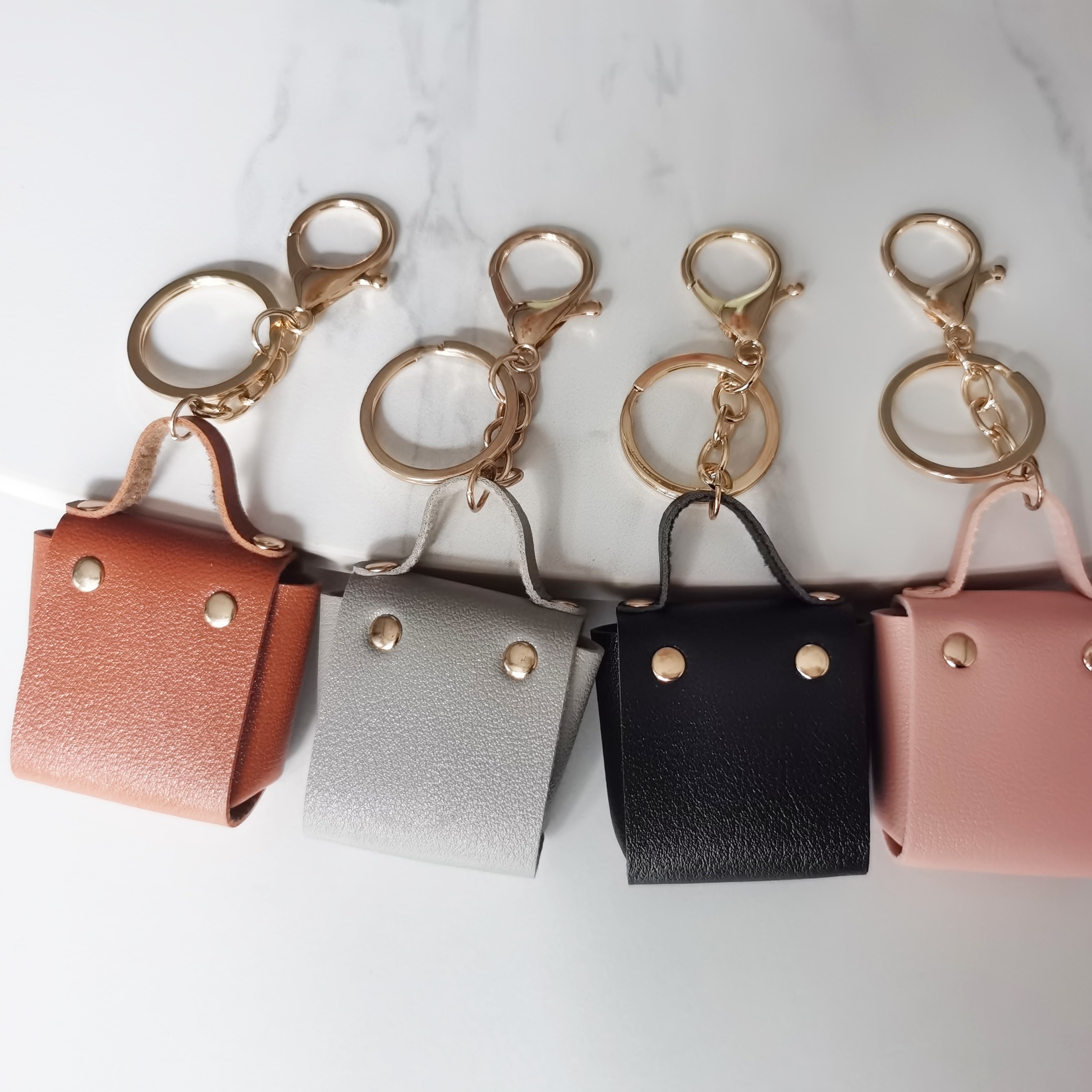 Creative Women's leather printed coin purse keychain car bag