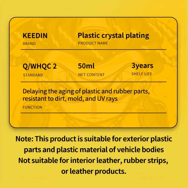  YAMIELO Car Refurbishment Agent Scratch Repair Fluid Expert,  Cristal Coating para Plástico Del Carro, Long-Lasting Crystal Coating for  Car Plastic Parts (3Pcs*30ml) : Automotive