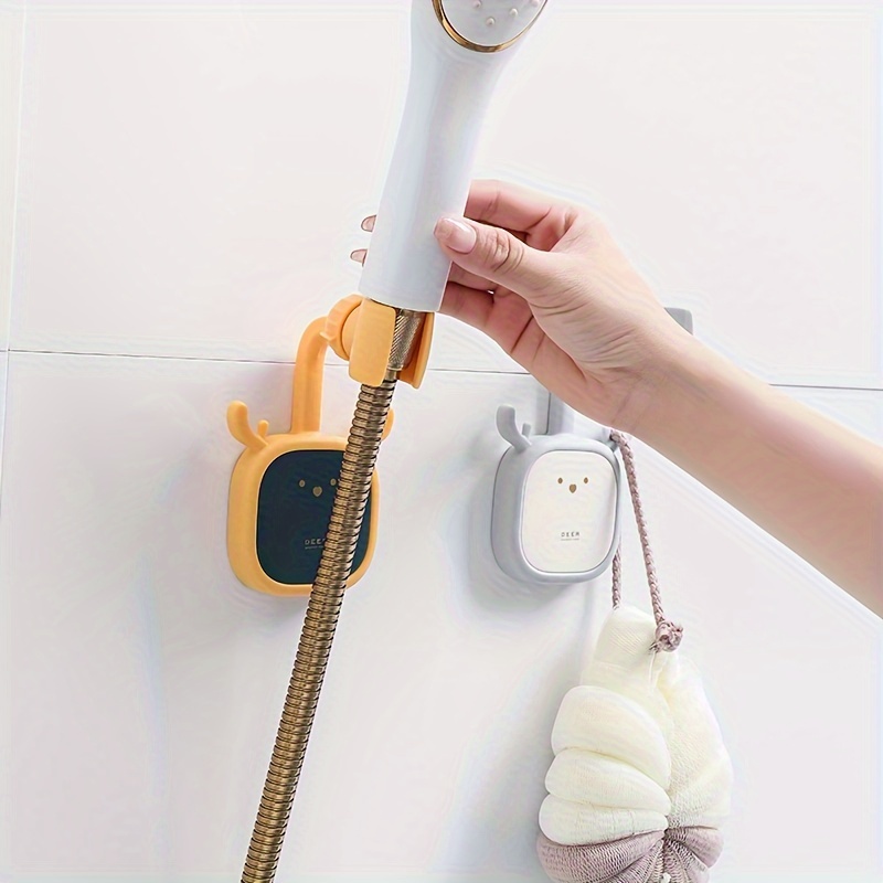 Adjustable Shower Head Holder, With Cute Cartoon Animal Pattern