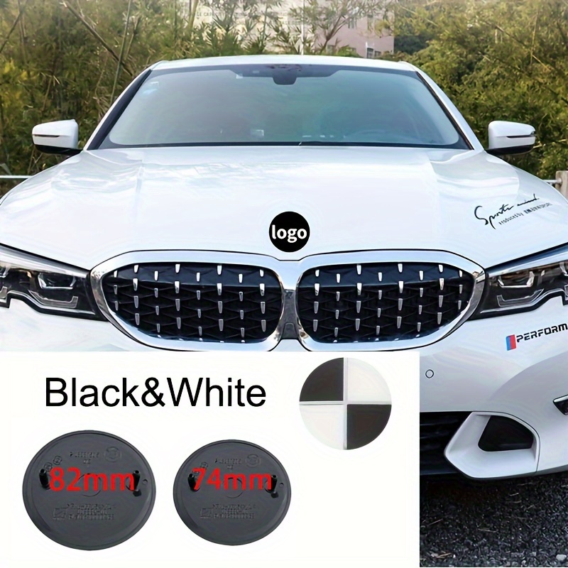 1 LOGO BMW Insigne Capot 82mm et coffre 74mm emblème E46 E90 E92