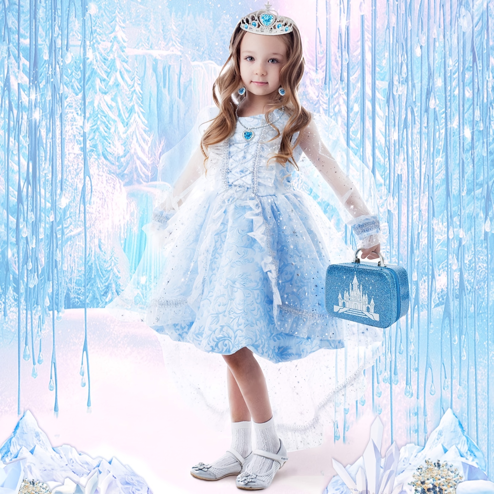 Washable Non-Toxic Kids Makeup Kit For Girls Princess Makeup Set Toys For Girls  8-12