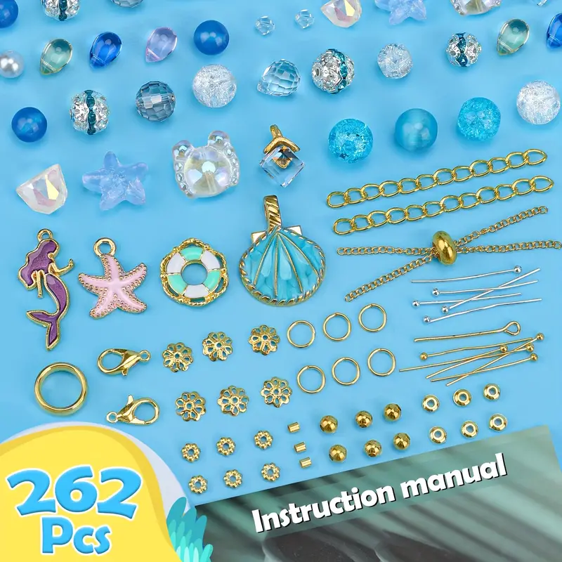 Create Magical Memories With This Diy Mermaid Jewelry Making - Temu
