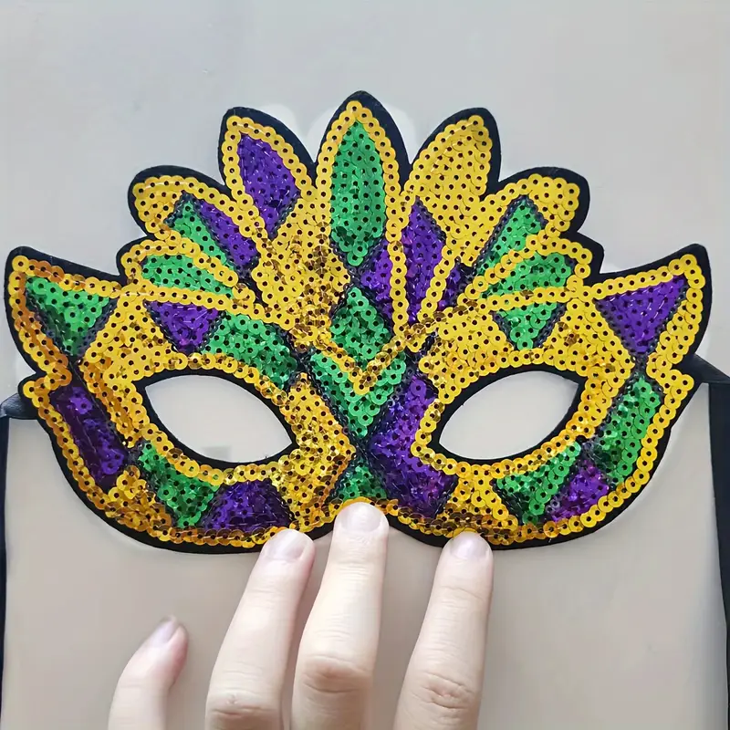 Mardi Gras Mask Paper Masks Carnival Parade Masquerade Party - Temu