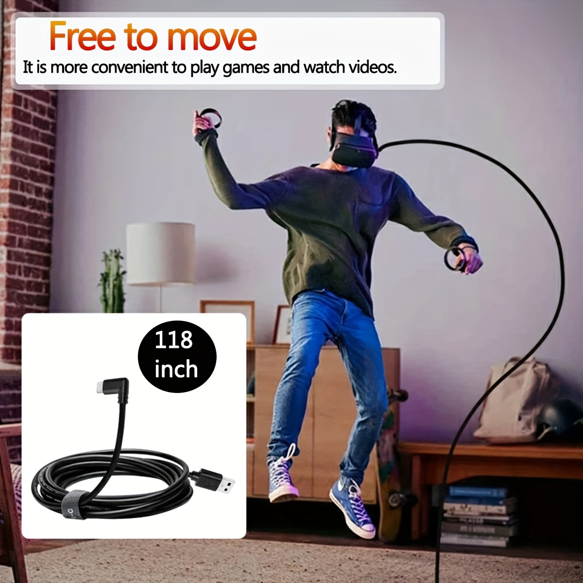 For Oculus Quest2 Link Streaming Cable Vr Helmet Cable Vr - Temu