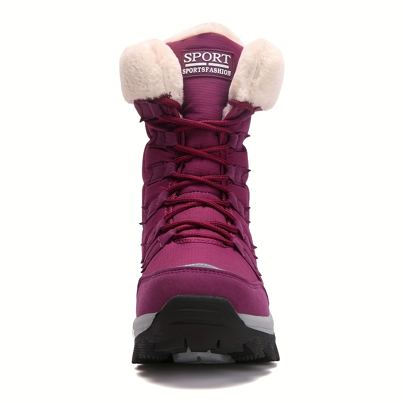  Lfzhjzc Womens Snow Boots, Thickened Warm and Non-Slip Womens  Winter Boots, Waterproof Cotton Boots, with Waterproof Zipper, Lightweight  (Color : Red, Size : 5.5) : Clothing, Shoes & Jewelry