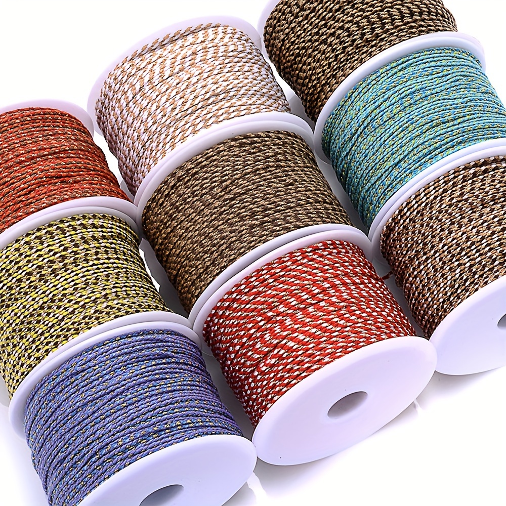 Cordelette 2mm, Longe pour sacs crochet, cordon en coton recyclé 2 mm,  couleurs variées 250 g, Gris et Lurex Multicolor
