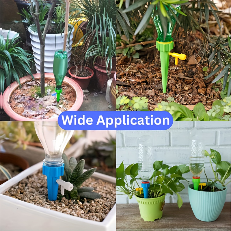 Automatic Watering Device Water Seepage Device Lazy Watering Device for Flower Pots and Plants Water Dripper Watering Device with Automatic Control of Water Dropping Speed, a Set of 10pcs