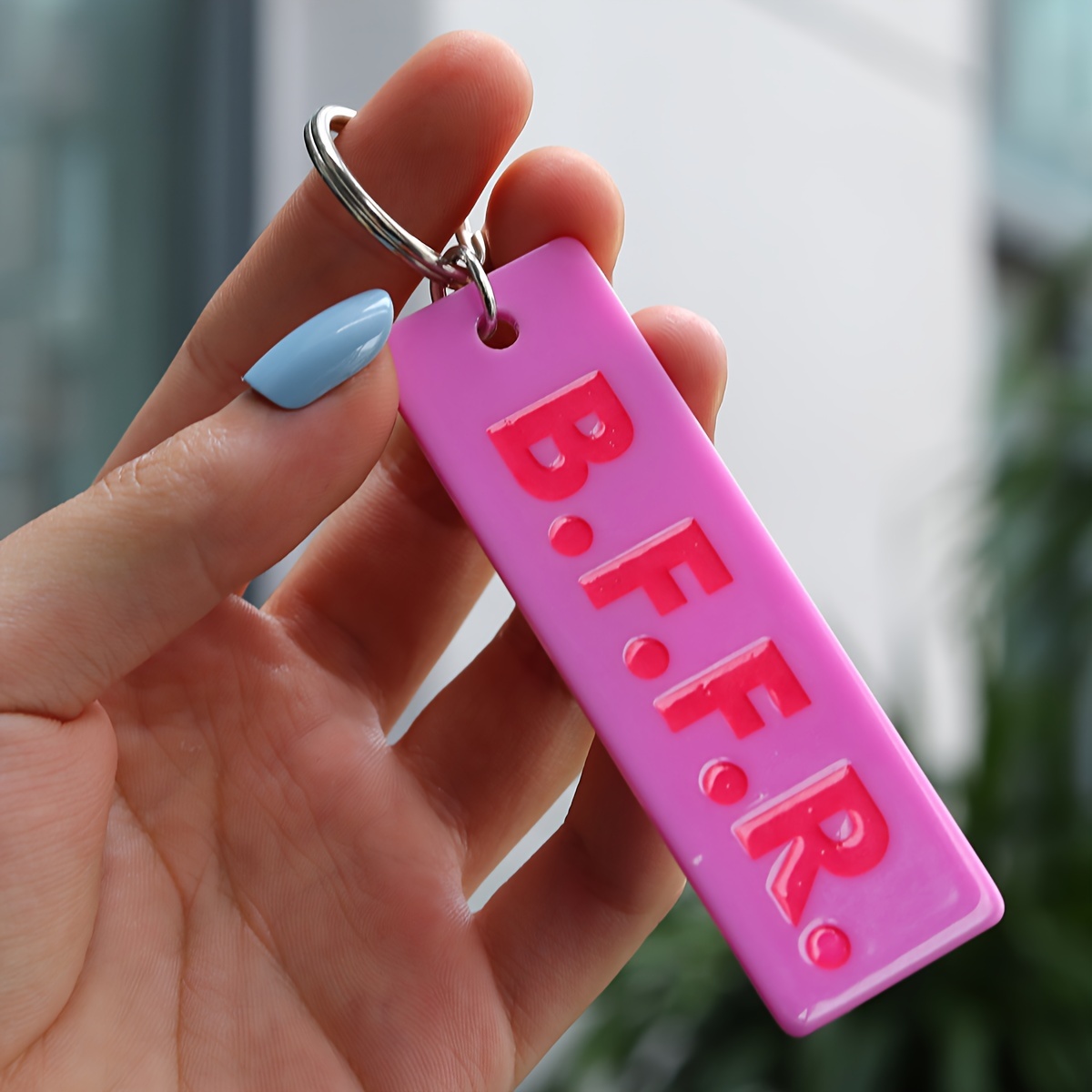 Healthmerch Pink Motel Keychain Tag