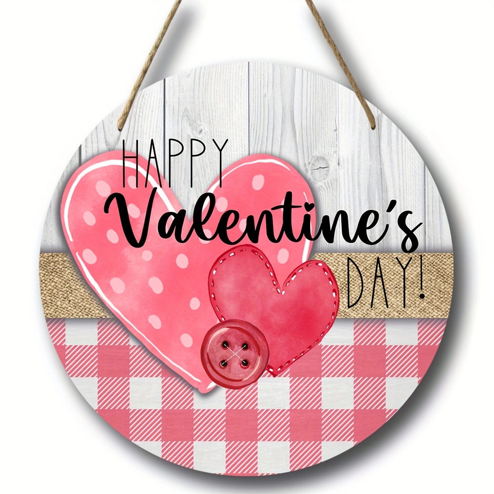 Happy Valentines Day Sign, Farmhouse Sign, Home Decor