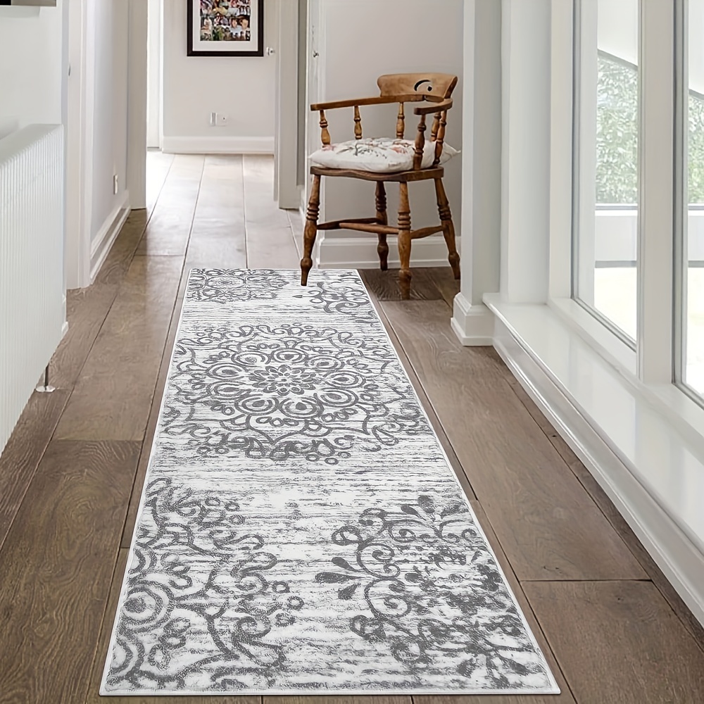 Hallway Carpet Mudroom Rug Non-slip Based Washable Decorative