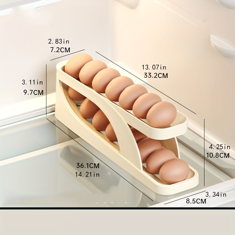 Slide Egg Box Refrigerator Side Door Special Double Layer - Temu
