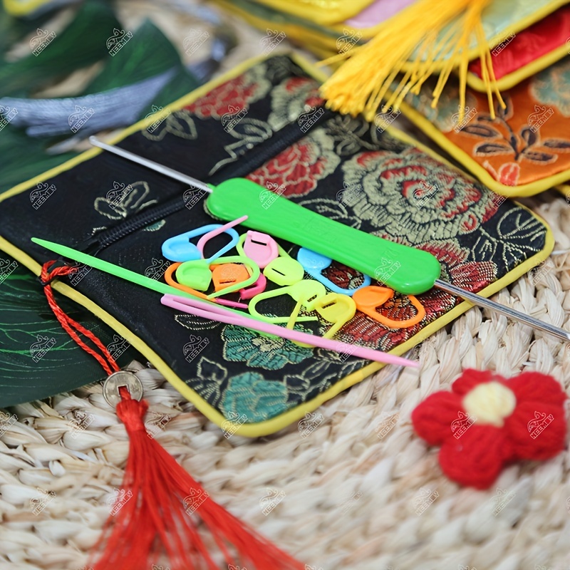 Keychain Hooks Diy Multicolour Crafts Knitting Needles Mini - Temu