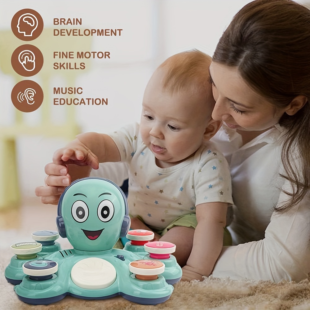 Juguetes para bebés de 0 a 6 a 12 meses, juguetes musicales para bebés con  arrugado multisensorial, sonajero y texturas, animales de peluche suaves