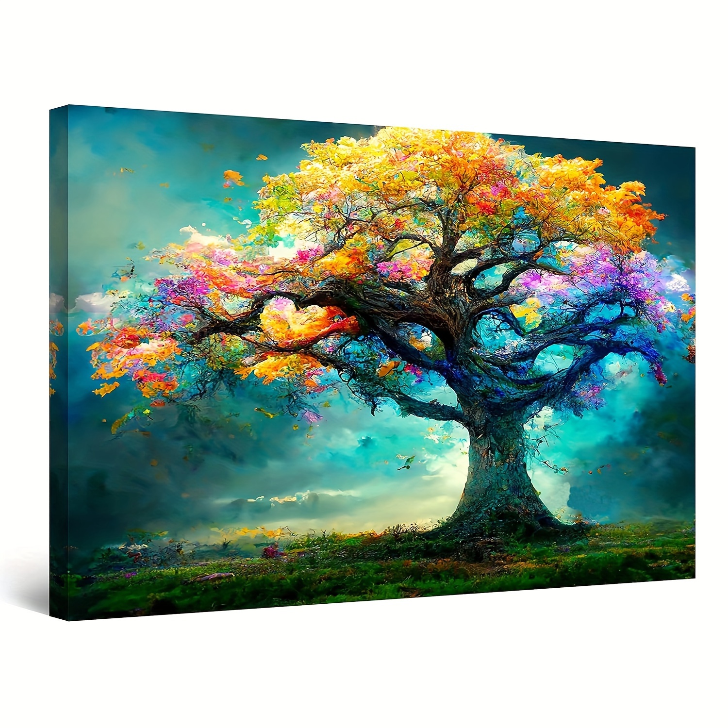 Rainbow Landscape Canvas Paintings For Home Walls For Living Room