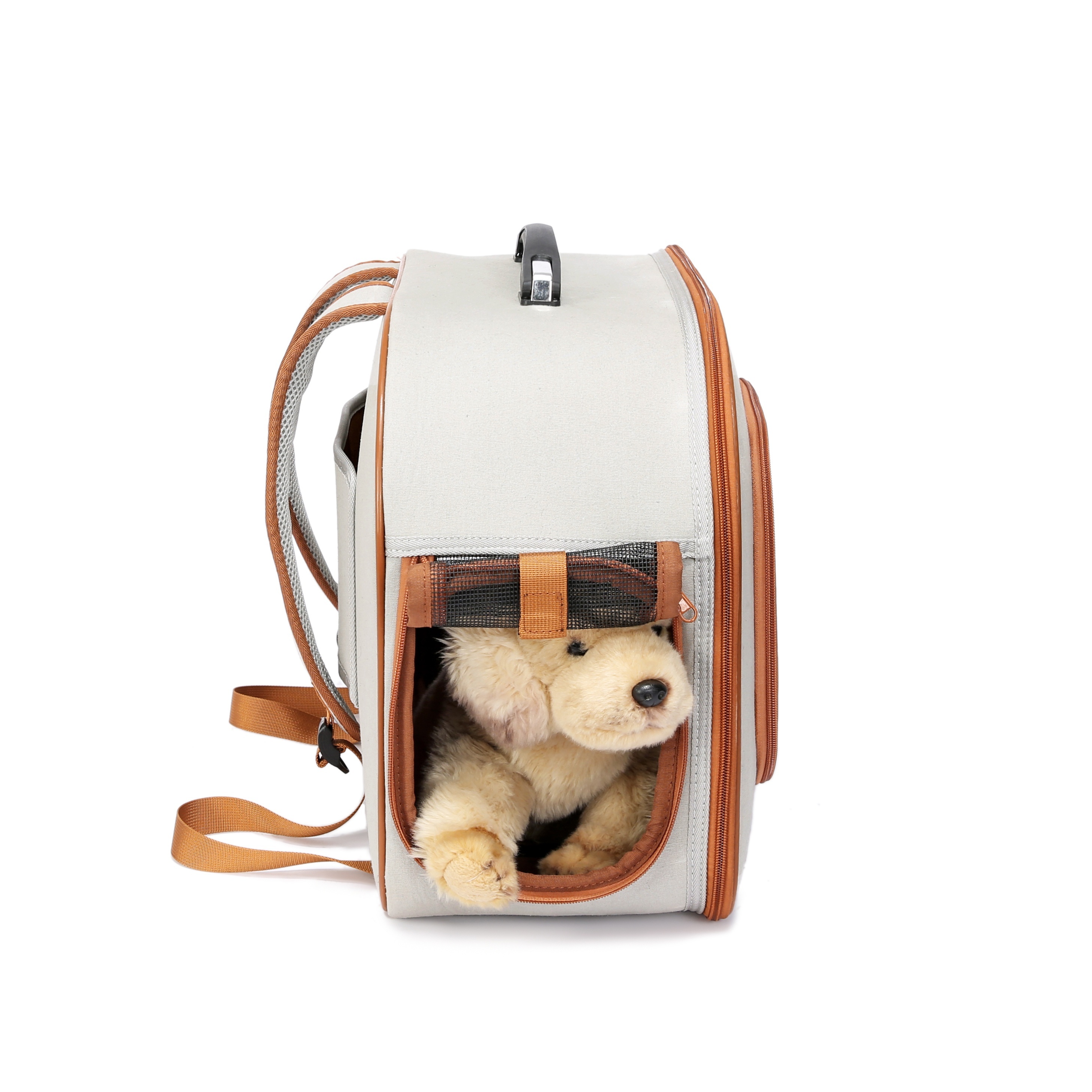 Canvas Dog Carrier With Wheels Airline Approved Pet Dog - Temu