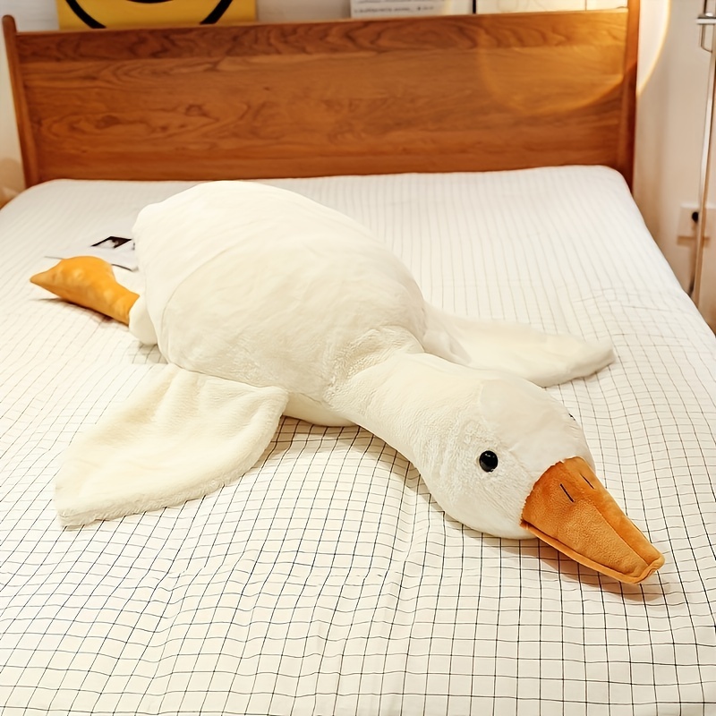 Almohada de pluma de ganso 800, color blanco