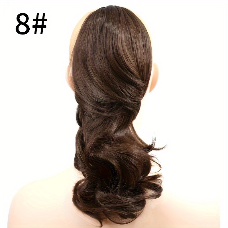 Womens Claw Thick Wavy Curly Short Ponytail Horsetail Clip Hair Extensions Mannequin  Head Stand Tripod Head Included Mannequin Hands for Hair Practice Curly  Hair Practice Head Clips for Curly Hair 