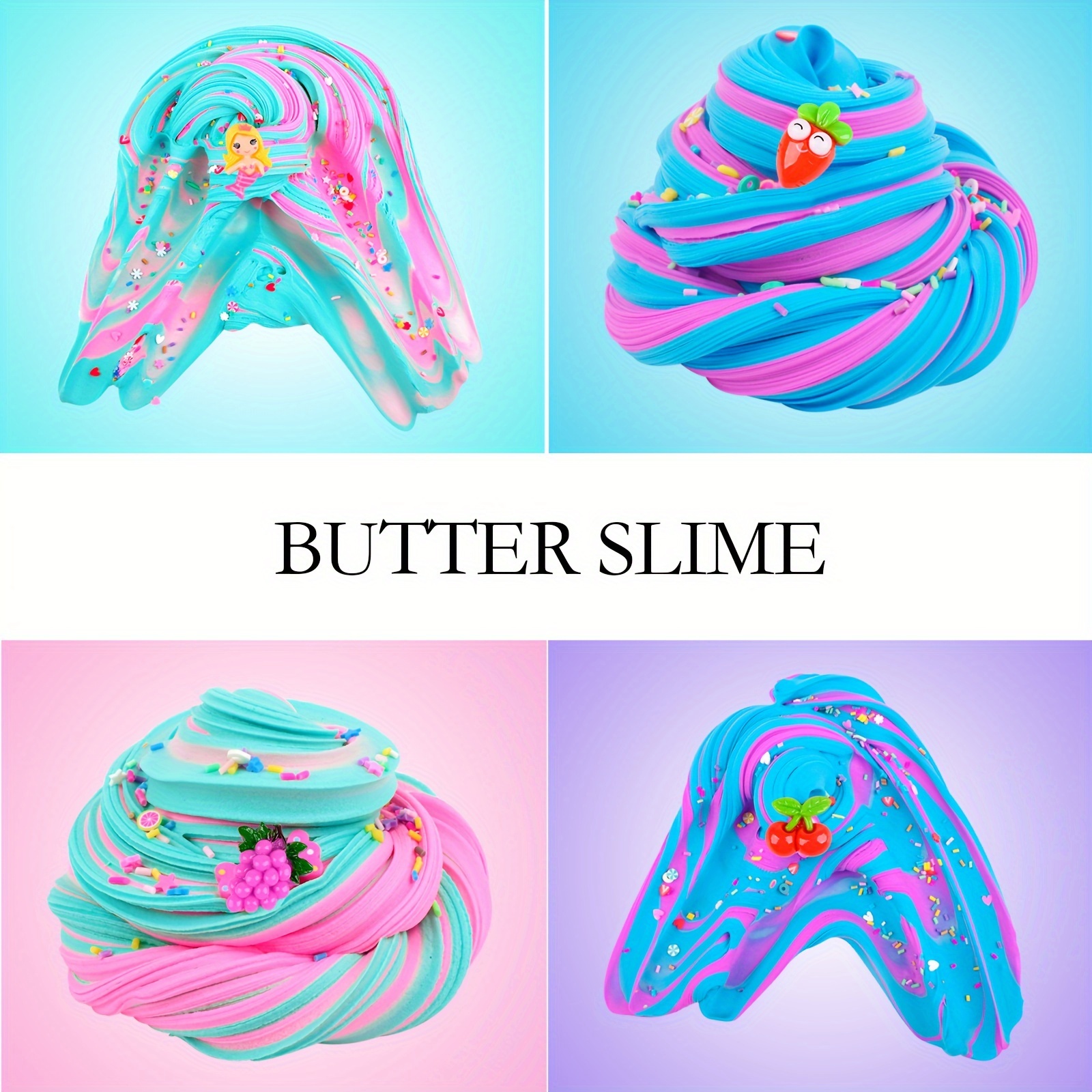 Fun Educational Diy Ice Cream Butter Slime Kit Perfect - Temu