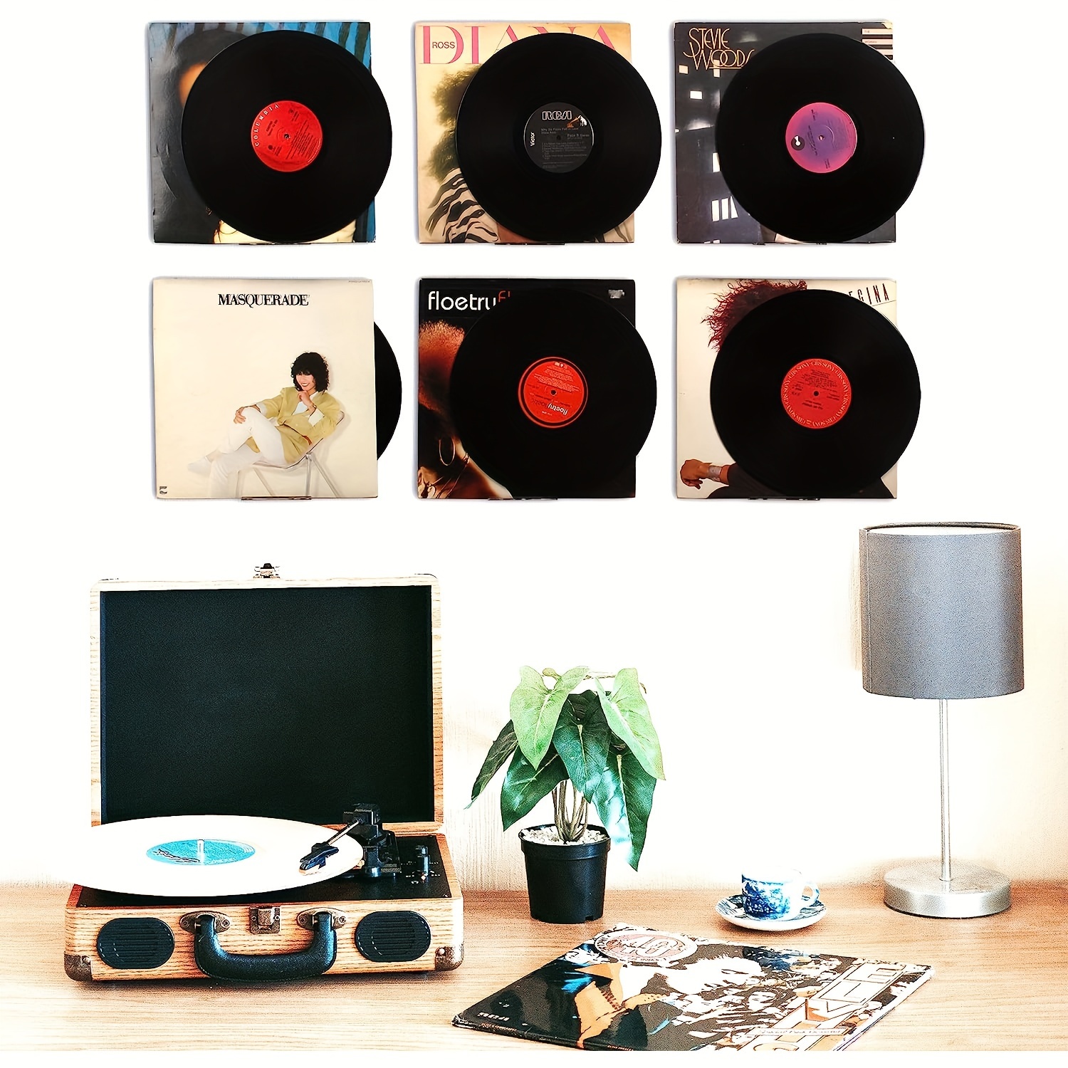 8Pcs wall records decor Exquisite Records For Wall Vinyl Record Decor for